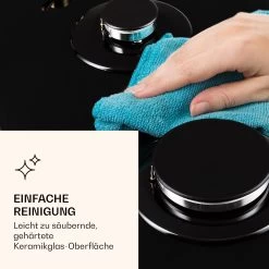 Victoria 5 Gaskochfeld 5-flammig Sabaf-Brenner Glaskeramik Retro-Look -Küchengeräte Geschäft 10038376 de 0007 logo