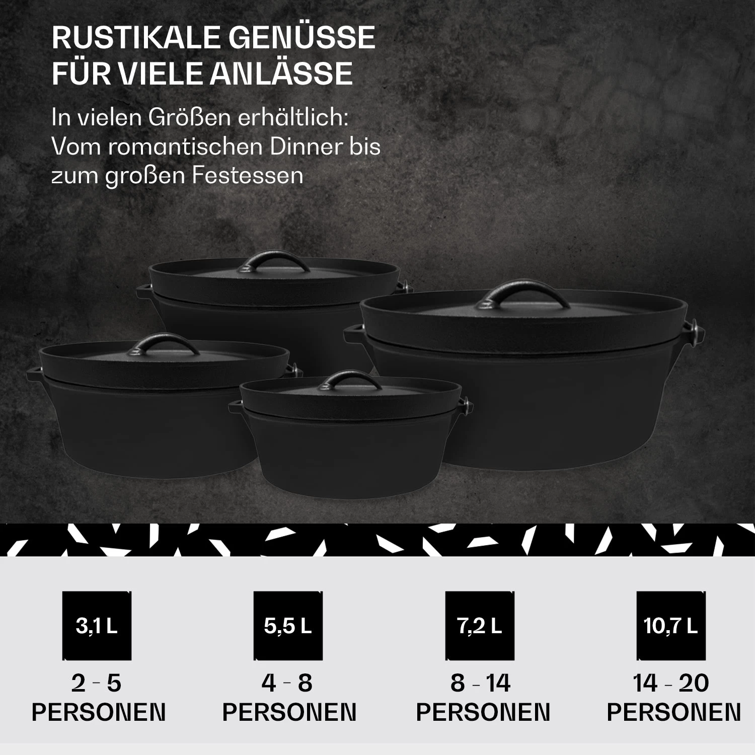Galloway Dutch Oven 12.0 BBQ-Topf Gusseisen Größe XL / 12 Qt 8 Galloway Dutch Oven 12.0 BBQ-Topf Gusseisen Größe XL / 12 Qt – Bild 6