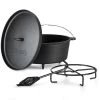 Galloway Dutch Oven 12.0 BBQ-Topf Gusseisen Standfüße Größe XL / 12 Qt -Küchengeräte Geschäft 10038587 yy 0001 titel