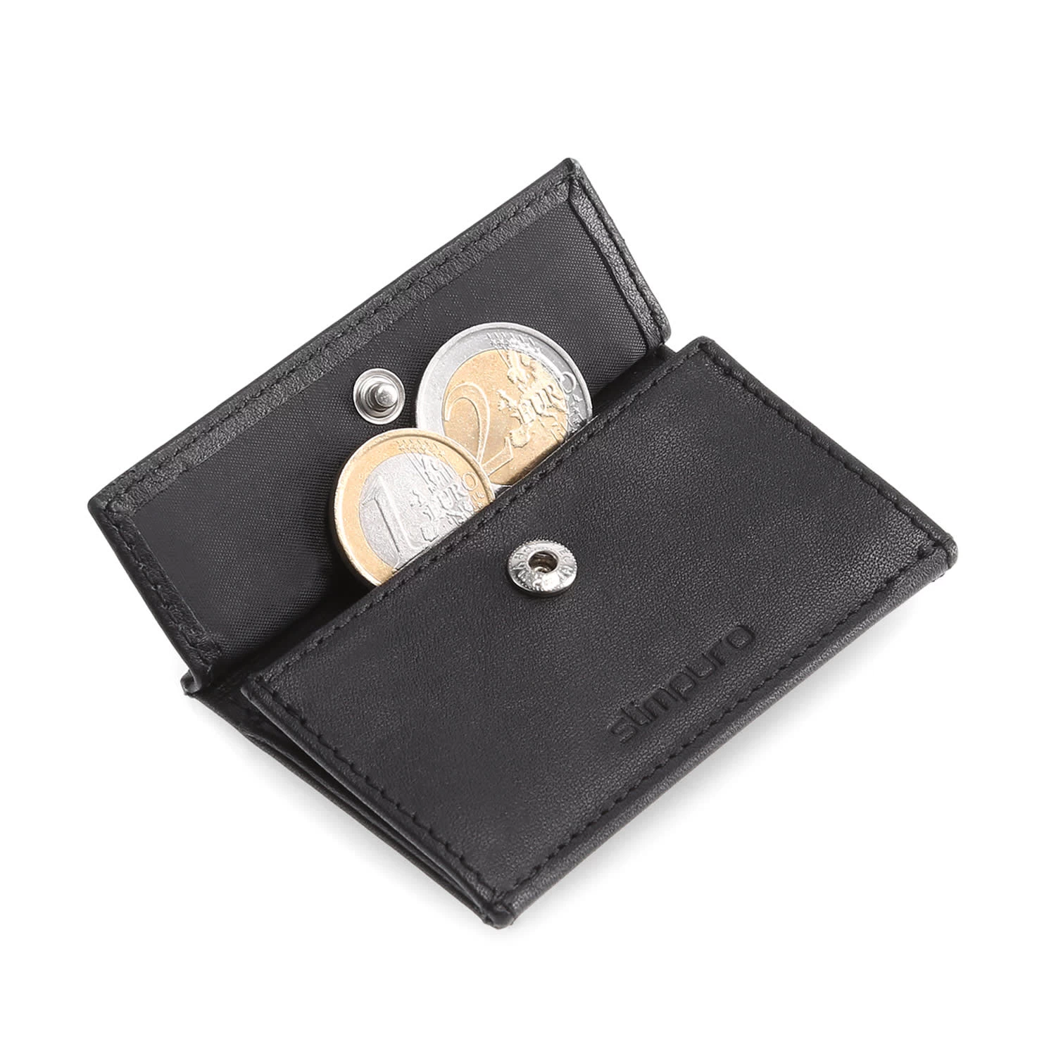 Coin Pocket Mit RFID-Schutzkarte Für ZNAP Slim Wallets 8 Und 12 Druckknopf 3 Coin Pocket Mit RFID-Schutzkarte Für ZNAP Slim Wallets 8 Und 12 Druckknopf