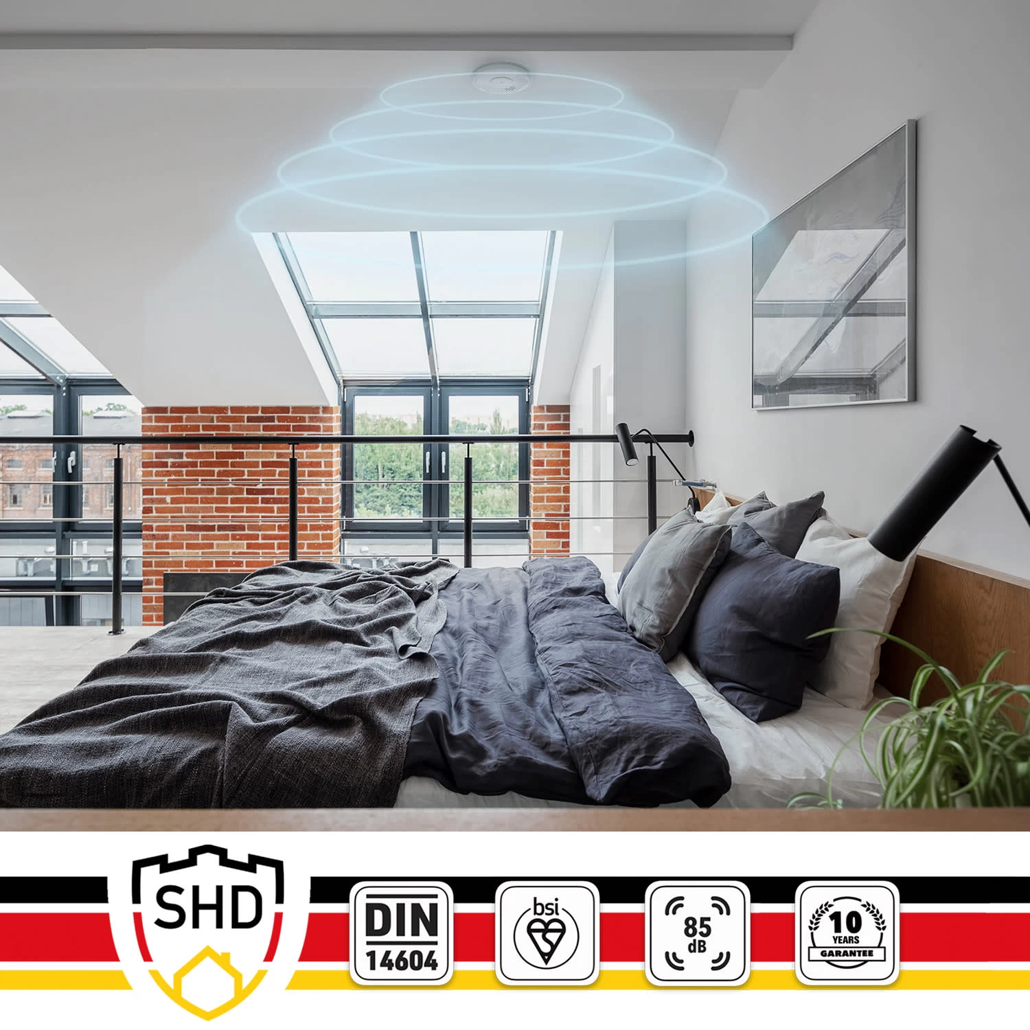 Rauchmelder DOF29 Kunststoff Warnsignal: 85 DB 9V Batteriebetrieben 7 Rauchmelder DOF29 Kunststoff Warnsignal: 85 DB 9V Batteriebetrieben – Bild 5