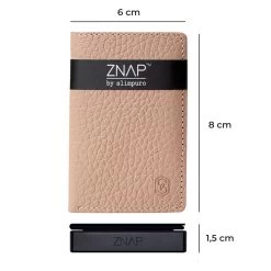 ZNAP Slim Wallet 8 Karten Münzfach 8 X 1,5 X 6 Cm (BxHxT) RFID-Schutz -Küchengeräte Geschäft 10038760 yy 0008 dimensions