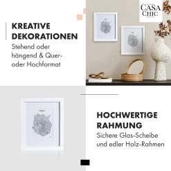 Everton Bilderrahmen Rechteckig 24,8 X 19,3 Cm Fotos Passepartout Glas -Küchengeräte Geschäft 10039287 de 0003 usp