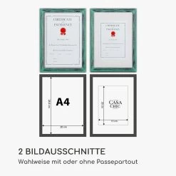 Lancaster Bilderrahmen Rechteckig DIN A4 Fotos Passepartout Holz -Küchengeräte Geschäft 10039312 de 0007 logo