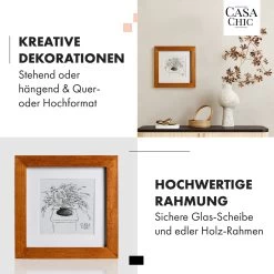 Bristol Bilderrahmen Glasscheibe 15 X 15 Cm Mit Passepartout Echtholz -Küchengeräte Geschäft 10039324 de 0003 usp