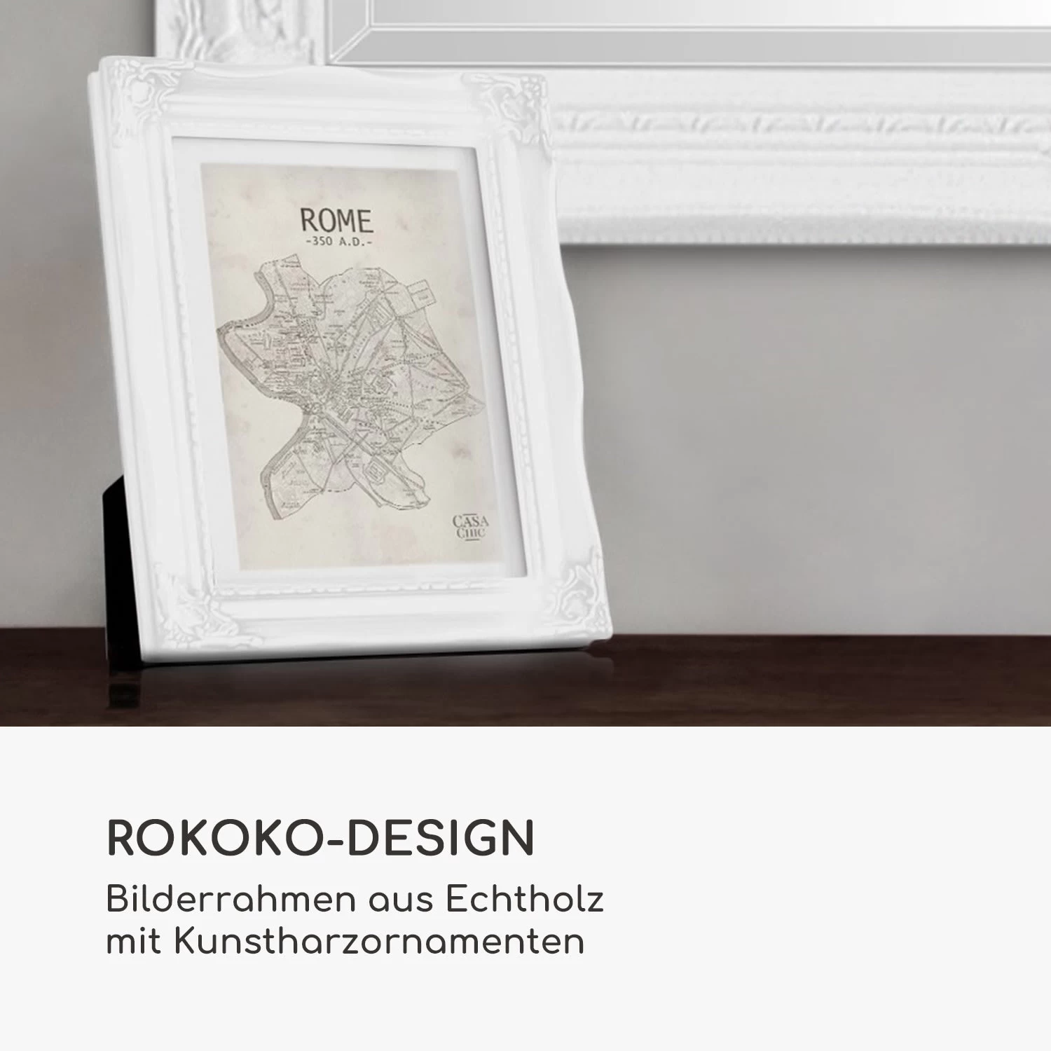 Regent Bilderrahmen Rechteckig A4 Fotos Passepartout Glas Rokoko 4 Regent Bilderrahmen Rechteckig A4 Fotos Passepartout Glas Rokoko – Bild 2