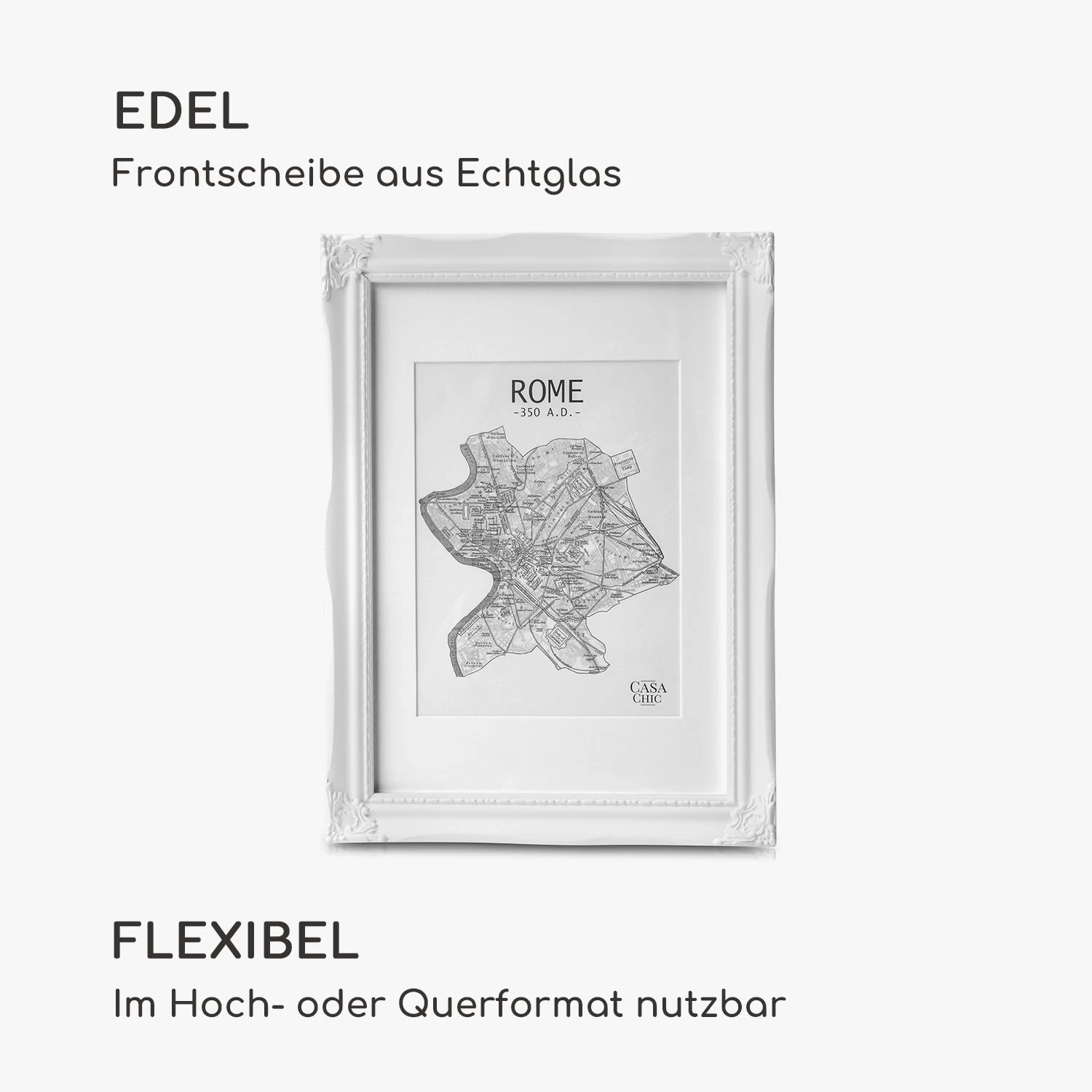 Regent Bilderrahmen Rechteckig A4 Fotos Passepartout Glas Rokoko 5 Regent Bilderrahmen Rechteckig A4 Fotos Passepartout Glas Rokoko – Bild 3