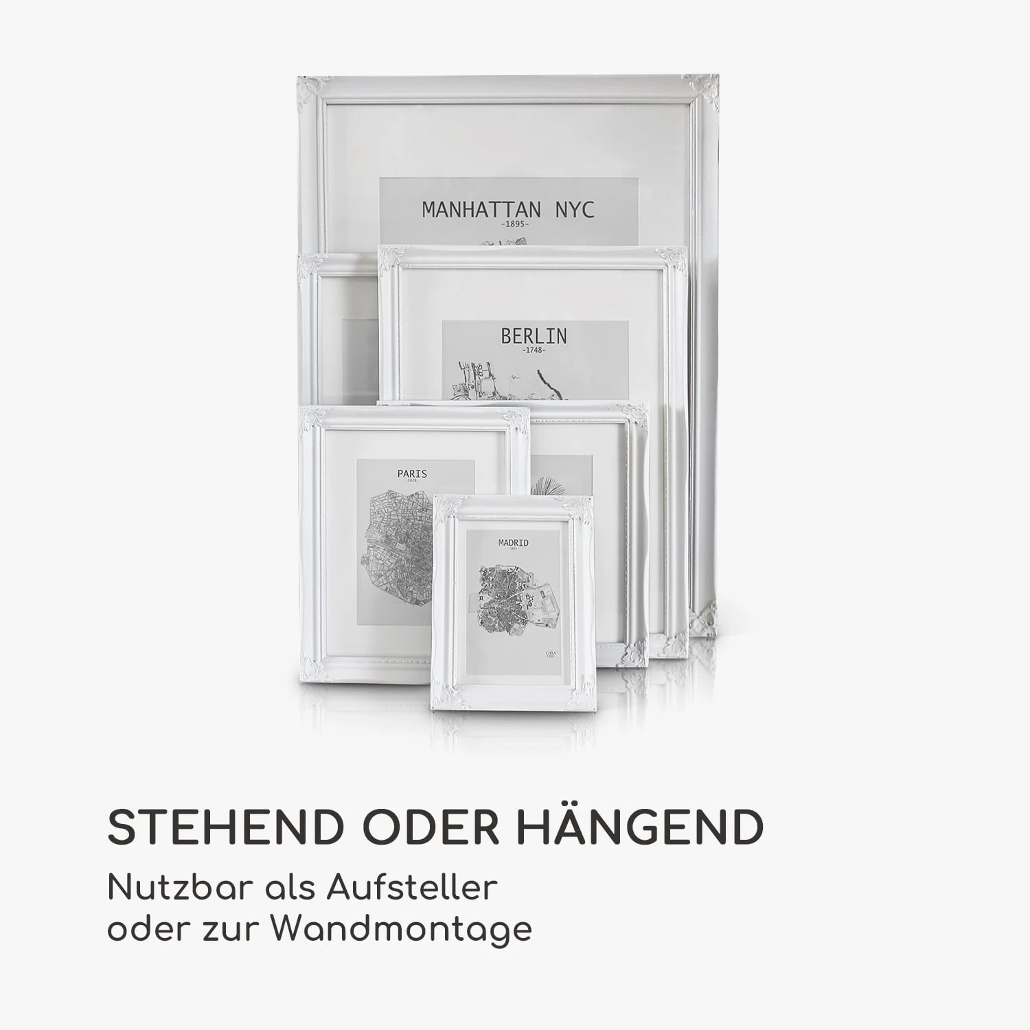 Regent Bilderrahmen Rechteckig A4 Fotos Passepartout Glas Rokoko 7 Regent Bilderrahmen Rechteckig A4 Fotos Passepartout Glas Rokoko – Bild 5