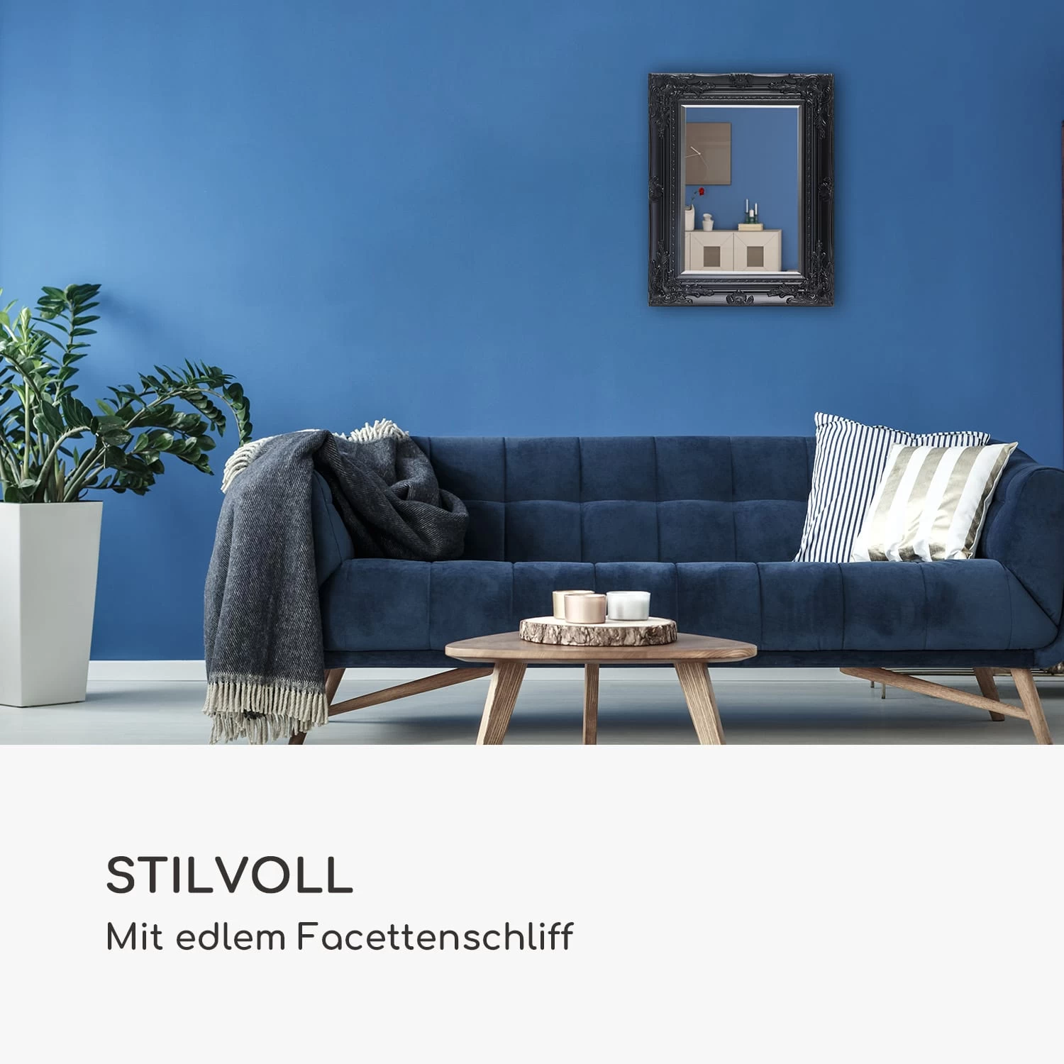 Ipswich Wandspiegel Massivholzrahmen Rechteckig 53 X 42 Cm 5 Ipswich Wandspiegel Massivholzrahmen Rechteckig 53 X 42 Cm – Bild 3