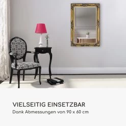 Manchester Wandspiegel Massivholzrahmen Rechteckig 90 X 60 Cm -Küchengeräte Geschäft 10039380 de 0005 logo