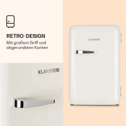 Audrey Retro-Kühlschrank 70 Liter 3 Regale 2 Türfächer Innenbeleuchtung 12 Audrey Retro-Kühlschrank 70 Liter 3 Regale 2 Türfächer Innenbeleuchtung -Küchengeräte Geschäft 10039694 de 0003 logo