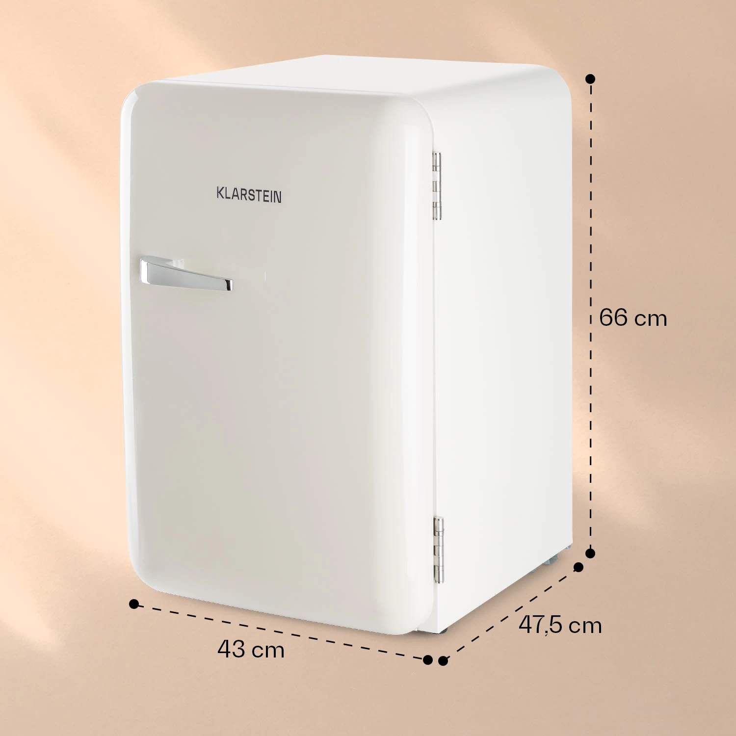 Audrey Retro-Kühlschrank 70 Liter 3 Regale 2 Türfächer Innenbeleuchtung 9 Audrey Retro-Kühlschrank 70 Liter 3 Regale 2 Türfächer Innenbeleuchtung – Bild 7