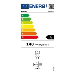 Vinamour 16 Uno Weinkühlschrank 16Fl./42l 5-18°C 41dB Glas -Küchengeräte Geschäft 10039897 energy label