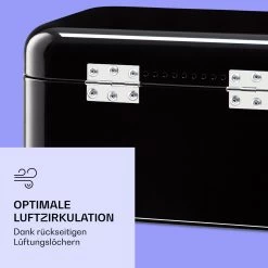 Delaware Brotkasten Metall 30 X 16 X 20,5 Cm Klappdeckel Lüftungslöcher 12 Delaware Brotkasten Metall 30 X 16 X 20,5 Cm Klappdeckel Lüftungslöcher -Küchengeräte Geschäft 10039910 de 0005 logo