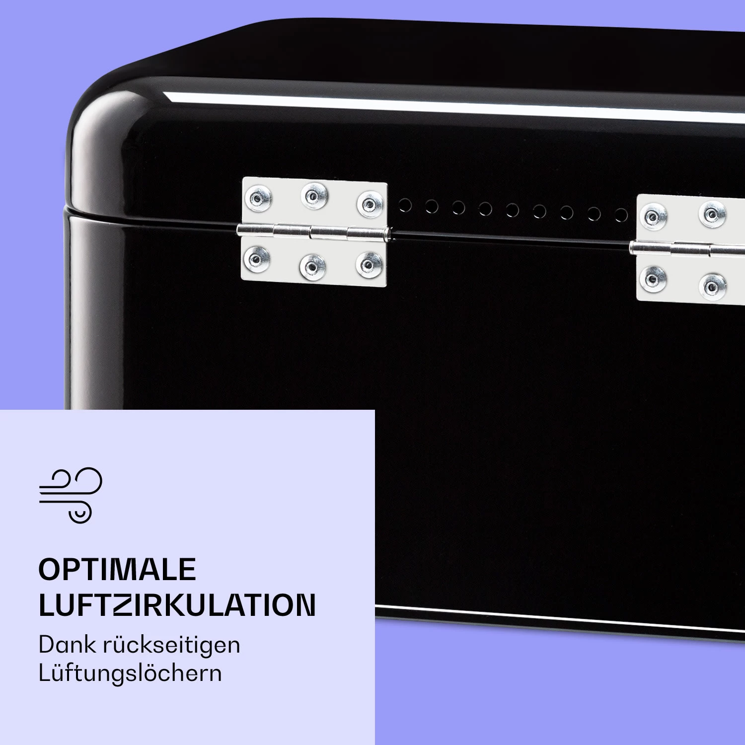 Delaware Brotkasten Metall 30 X 16 X 20,5 Cm Klappdeckel Lüftungslöcher 7 Delaware Brotkasten Metall 30 X 16 X 20,5 Cm Klappdeckel Lüftungslöcher – Bild 5