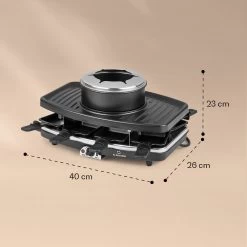 Entrecote 2-in-1 Raclette-Grill & Fondue Naturstein 1100W 8 Personen -Küchengeräte Geschäft 10039922 yy 0007 logo