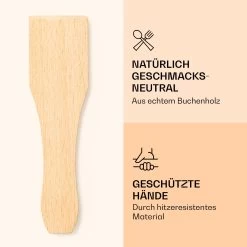 Raclette Spatulas Holzspatel Pfannenwender Zubehör 8 Stück Für Raclette-Pfännchen 8 Raclette Spatulas Holzspatel Pfannenwender Zubehör 8 Stück Für Raclette-Pfännchen -Küchengeräte Geschäft 10039924 de 0003 logo