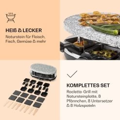 Steaklette Raclette Raclette-Grill Mit Zubehör Für 8 Personen -Küchengeräte Geschäft 10039925 de 0004 logo