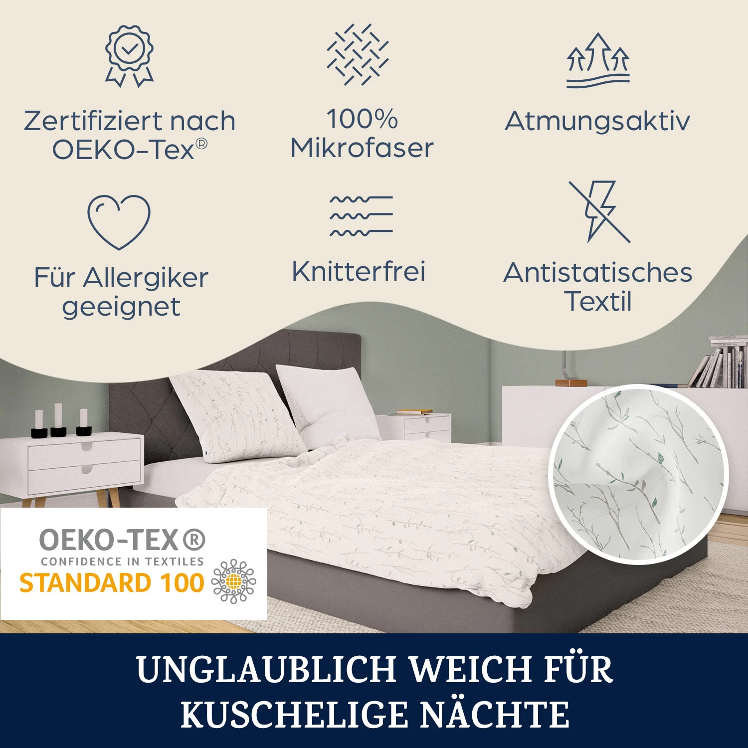 Soft Wonder-Edition Bettwäsche 200x200 Cm Mikrofaser 4 Soft Wonder-Edition Bettwäsche 200x200 Cm Mikrofaser – Bild 2