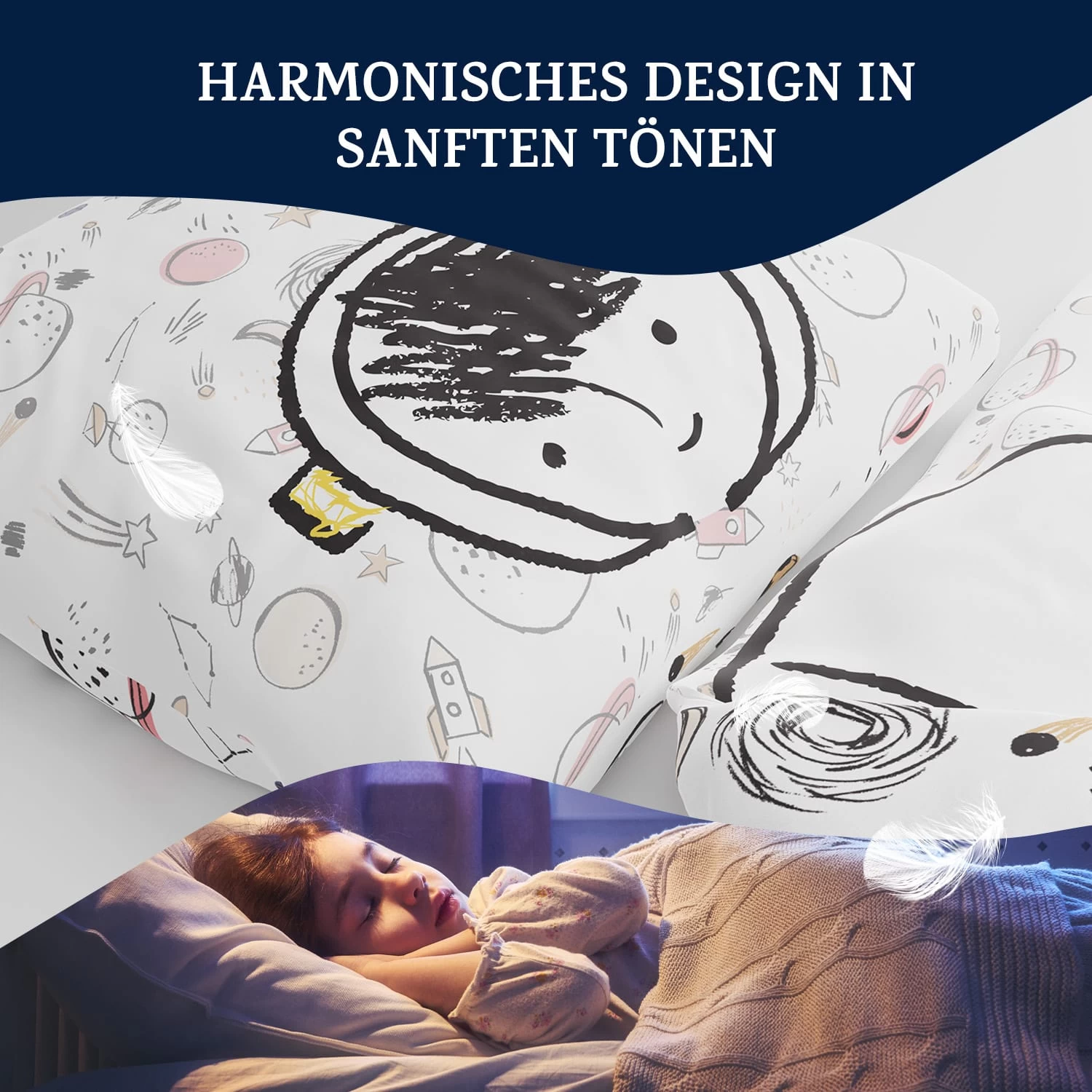 Soft Wonder Kids-Edition Bettwäsche 100 X 135 Cm 40 X 60 Cm Atmungsaktiv Mikrofaser 6 Soft Wonder Kids-Edition Bettwäsche 100 X 135 Cm 40 X 60 Cm Atmungsaktiv Mikrofaser – Bild 4