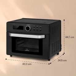 Prime Air Heißluftfritteuse 1500W 23l Timer 8 Programme -Küchengeräte Geschäft 10040025 yy 0007 dimensions