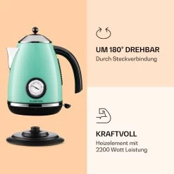 Aquavita Chalet Wasserkocher 1,7 Liter 2200 Watt Temperaturanzeige Edelstahl 12 Aquavita Chalet Wasserkocher 1,7 Liter 2200 Watt Temperaturanzeige Edelstahl -Küchengeräte Geschäft 10040040 de 0003 logo