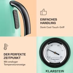 Aquavita Chalet Wasserkocher 1,7 Liter 2200 Watt Temperaturanzeige Edelstahl 14 Aquavita Chalet Wasserkocher 1,7 Liter 2200 Watt Temperaturanzeige Edelstahl -Küchengeräte Geschäft 10040040 de 0005 logo