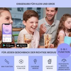 Dolce Bacio Smart Eiscremebereiter Yogurtmaker Kompressor 2 Liter WiFi Touch Edelstahl 12 Dolce Bacio Smart Eiscremebereiter Yogurtmaker Kompressor 2 Liter WiFi Touch Edelstahl -Küchengeräte Geschäft 10040048 de 0003 logo