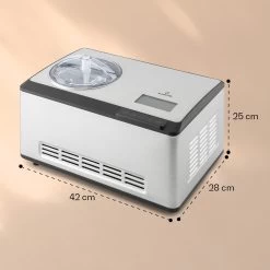 Dolce Bacio Smart Eiscremebereiter Yogurtmaker Kompressor 2 Liter WiFi Touch Edelstahl 17 Dolce Bacio Smart Eiscremebereiter Yogurtmaker Kompressor 2 Liter WiFi Touch Edelstahl -Küchengeräte Geschäft 10040048 yy 0008 dimensions