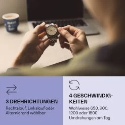 Sindelfingen Uhrenbeweger Rechts-Links-Lauf 1 Uhr Schwarz -Küchengeräte Geschäft 10040050 de 0003 logo