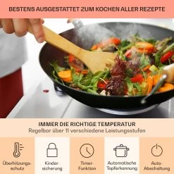 Ramsey Doppel-Kochfeld 2400W 11 Leistungsstufen Glaskeramik 15 Ramsey Doppel-Kochfeld 2400W 11 Leistungsstufen Glaskeramik -Küchengeräte Geschäft 10040070 de 0005 usp