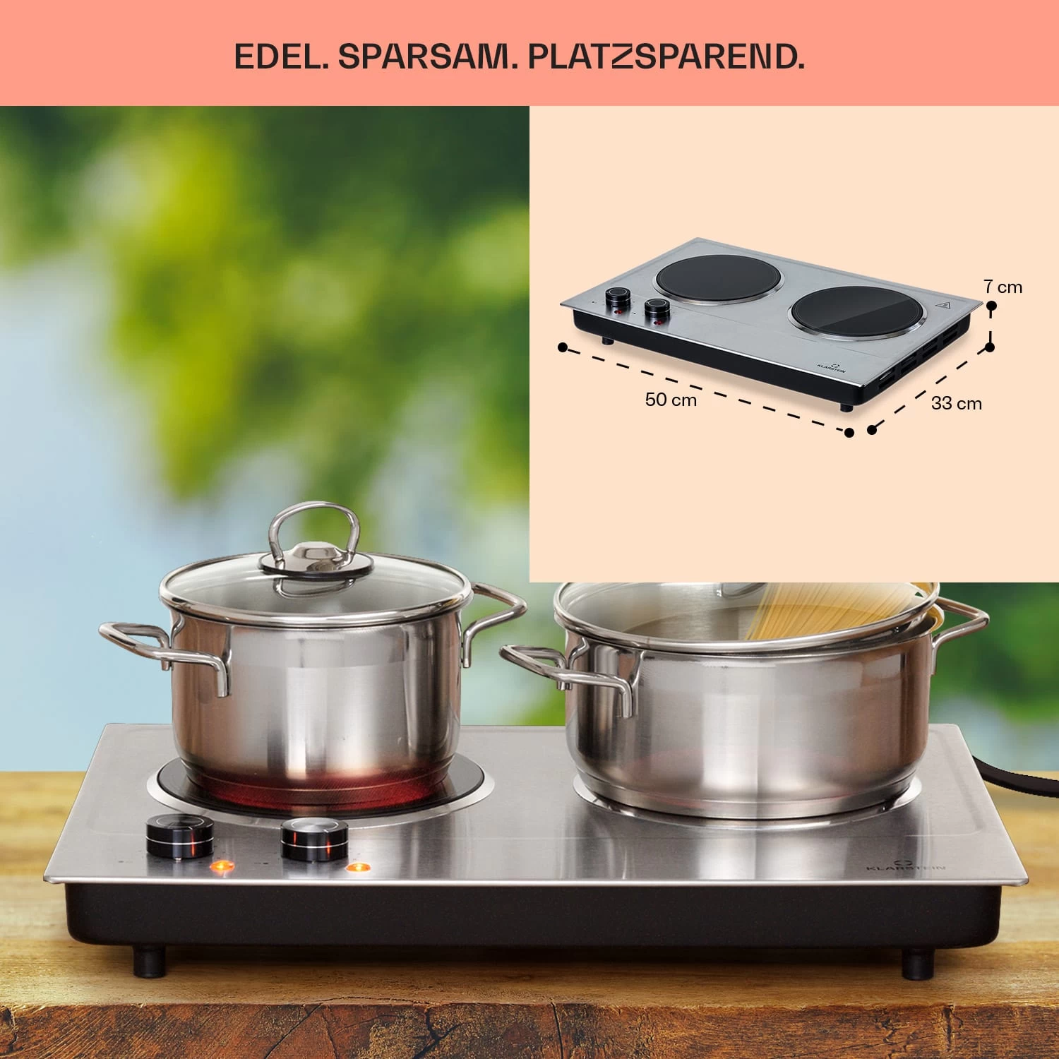 Ramsey Doppel-Kochfeld 2400W 11 Leistungsstufen Glaskeramik 8 Ramsey Doppel-Kochfeld 2400W 11 Leistungsstufen Glaskeramik – Bild 6