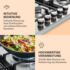 Ignito Chef Edition 5 Zonen Gaskochfeld 5-flammig Sabaf-Brenner Glaskeramik -Küchengeräte Geschäft 10040147 de 0005 logo
