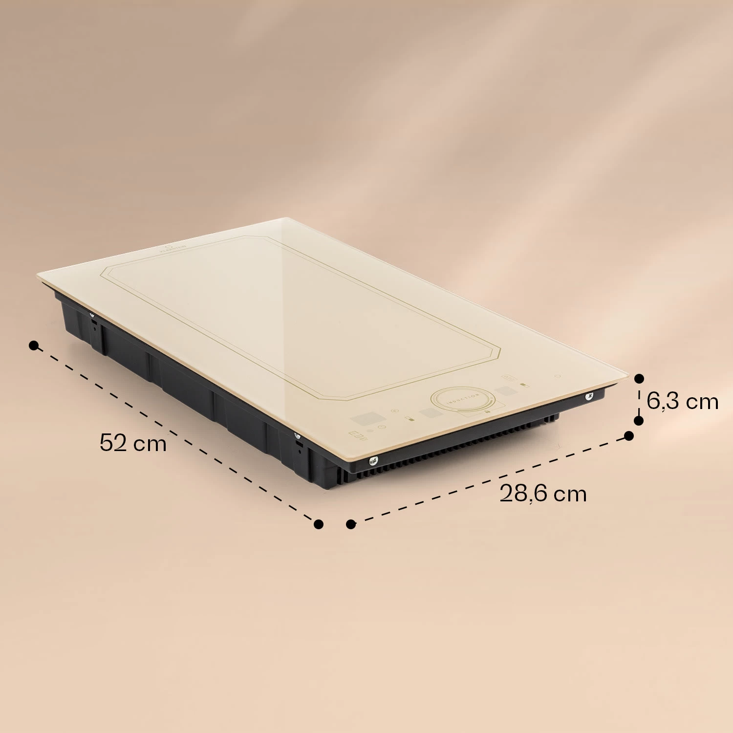 Victoria Domino Induktionskochfeld Einbau 3500W Flexzone Timer 9 Victoria Domino Induktionskochfeld Einbau 3500W Flexzone Timer – Bild 7