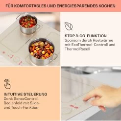 Victoria 4 Flex Induktionskochfeld Einbau 7000W 2 Flexzonen Timer -Küchengeräte Geschäft 10040202 de 0004 usp