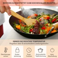 Victoria 4 Flex Induktionskochfeld Einbau 7000W 2 Flexzonen Timer -Küchengeräte Geschäft 10040202 de 0005 usp