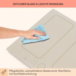 Victoria 4 Flex Induktionskochfeld Einbau 7000W 2 Flexzonen Timer -Küchengeräte Geschäft 10040202 de 0008 usp