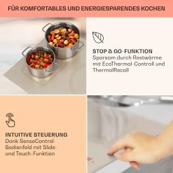 Victoria 5 Flex Induktionskochfeld Einbau 7400W 2 Flexzonen Timer -Küchengeräte Geschäft 10040204 de 0004 usp