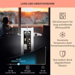 Shiraz 12 Slim Uno Weinkühlschrank 32l/12Fl.Touch 85 W 5-18 °C LED 13 Shiraz 12 Slim Uno Weinkühlschrank 32l/12Fl.Touch 85 W 5-18 °C LED -Küchengeräte Geschäft 10040213 de 0004 usp