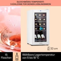 Shiraz 15 Slim Uno Weinkühlschrank 44l Touch-Bedienfeld 5-18°C 12 Shiraz 15 Slim Uno Weinkühlschrank 44l Touch-Bedienfeld 5-18°C -Küchengeräte Geschäft 10040214 de 0003 usp