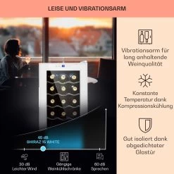 Shiraz 15 Slim Uno Weinkühlschrank 44l Touch-Bedienfeld 5-18°C 13 Shiraz 15 Slim Uno Weinkühlschrank 44l Touch-Bedienfeld 5-18°C -Küchengeräte Geschäft 10040214 de 0004 usp