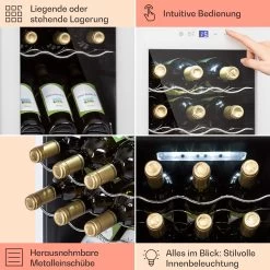 Shiraz 15 Slim Uno Weinkühlschrank 44l Touch-Bedienfeld 5-18°C 14 Shiraz 15 Slim Uno Weinkühlschrank 44l Touch-Bedienfeld 5-18°C -Küchengeräte Geschäft 10040214 de 0005 usp