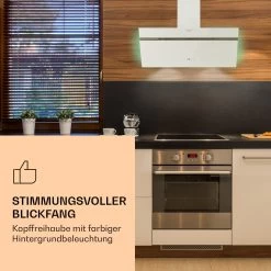 Alina 90 Smart Dunstabzugshaube 90cm 594m³/h LED Ambiente Glasfront -Küchengeräte Geschäft 10040233 de 0004 logo