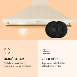 Montblanc 90 Dunstabzugshaube 610m³/h 165W 2x1,5W LED Reling -Küchengeräte Geschäft 10040265 de 0005 logo