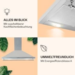 Montblanc 90 Dunstabzugshaube 610m³/h 165W 2x1,5W LED Reling -Küchengeräte Geschäft 10040268 de 0003 logo