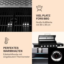 Valdosta 6.1 Gasgrill 6+1 Brenner 19,3 KW Gesamtleistung 12 Valdosta 6.1 Gasgrill 6+1 Brenner 19,3 KW Gesamtleistung -Küchengeräte Geschäft 10040269 de 0003 logo