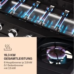 Valdosta 6.1 Gasgrill 6+1 Brenner 19,3 KW Gesamtleistung 13 Valdosta 6.1 Gasgrill 6+1 Brenner 19,3 KW Gesamtleistung -Küchengeräte Geschäft 10040269 de 0004 logo