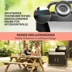 Kingsville 3.1 Kombigrill Gas + Kohle 10,9 KW 3+1 Brenner -Küchengeräte Geschäft 10040270 de 0004 usp