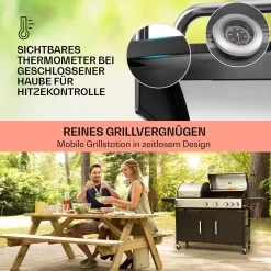 Kingsville 4.1 Kombigrill Gas + Kohle 13,7 KW 4+1 Brenner 13 Kingsville 4.1 Kombigrill Gas + Kohle 13,7 KW 4+1 Brenner -Küchengeräte Geschäft 10040271 de 0004 usp