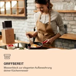 Kitano XL 13tlg. Messer-Set Mit Block 12 Messer Stahl Edler Holzblock 10 Kitano XL 13tlg. Messer-Set Mit Block 12 Messer Stahl Edler Holzblock -Küchengeräte Geschäft 10040324 de 0002 logo